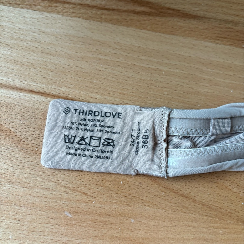 ThirdLove Strapless T-Shirt Bra in Nude - Picture 6 of 6